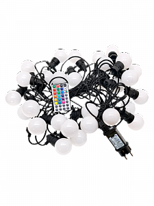 Гирлянда уличная 30 лампочек RGB 15м Огонёк OG-LDG25